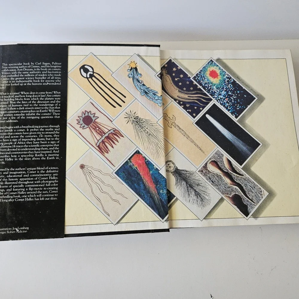 Comet by Carl Sagan and Ann Druyan 1985 First Edition HCDJ Book